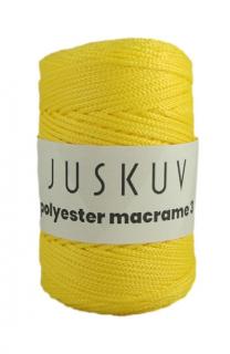 Polyester macrame Juskuv 06 - žltá (140m / 2 mm)