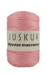 Polyester macrame Juskuv 17 - ružová (140m / 2 mm)