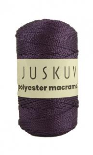 Polyester macrame Juskuv 19 - slivková (140m / 2 mm)