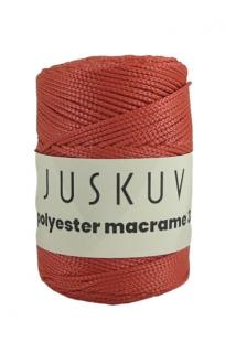 Polyester macrame Juskuv 34 - koralová (140m / 2 mm)