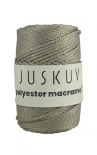 Polyester macrame Juskuv 63 - stredne sivá (140m / 2 mm)