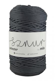 Polyester Sznur 3 mm - 142 oceľová sivá