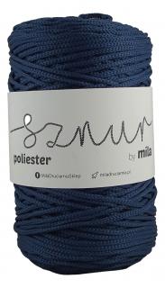 Polyester Sznur 3 mm - 72 tmavá jeansová