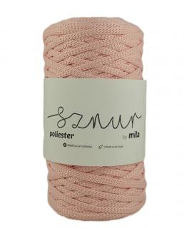 Polyester Sznur 5 mm plochý - 134 svetlá ružová