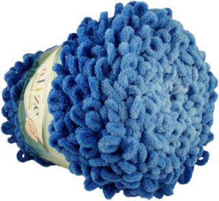Puffy Fine Ombre Batik 7280 - modrá (pletenie bez ihlíc)