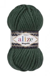 Superlana Megafil 426 - vianočná zelená (Alize, 100g, 55m, vlna - akryl)