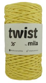 Twist 35 - citrónová 100m (priadza na macrame)
