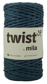 Twist 39 - jeansová modrá 100 m (priadza na macrame)