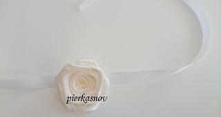 Náramok pre družičku - krémová ružička