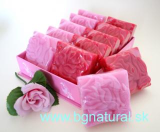 Luxusné glycerínové mydlo s ružovým olejom