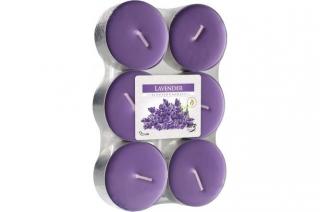 Maxi čajové sviečky s vôňou levandule 6 ks (Scented Candles Lavender)