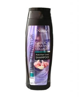 NARSYA BEAUTY - Šampón - aktivátor rastu vlasov Cesnak &amp; Keratín &amp; Kolagén (NARSYA BEAUTY - Shampoo Activator GARLIC &amp; Keratin &amp; Collagen)