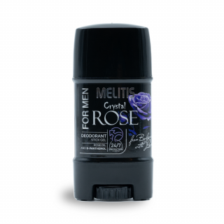 Pánsky antiperspirant Melitis Crystal Rose s ružovým olejom (Deo Stick Melitis Crystal Rose With  Rose Oil)