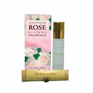 Parfum Biela ruža s ružovým olejom bez alkoholu roll-on (Perfume White Rose with Rose Oil roll-on)