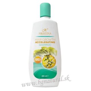 Prírodný šampón na urýchlenie rastu vlasov HRISTINA 400 ml (Hair Growth Accelerating Shampoo  HRISTINA )