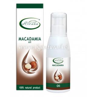 Rivana - 100 %  čistý makadamiový olej 100 ml (RIVANA - Macadamia Seed Oil 100 % natural)