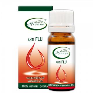 Rivana - Kompozícia 100 % prírodných esenciálnych olejov proti chrípke (ANTI FLU Composition Of Natural Essential Oils)