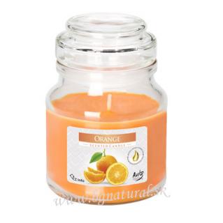 Sviečka s vôňou pomaranča s viečkom  (Scented Candle Orange)
