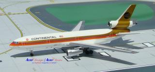 DC-10-30 Continental Airlines  1980s - Black Meatball  - 1:400