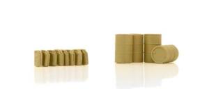 German Fuel Drums and Jerry Cans (yellow) - HobbyMaster - 1:72