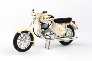 JAWA 350 Automatic, 1966 (Biela) - Abrex 1:18