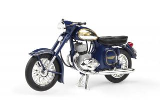 JAWA 350 Automatic, 1966 (Cobalt Blue) - Abrex 1:18