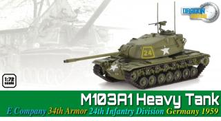 M103A1 Heavy Tank, US Army 24th Infantry Div., Germany 1959 - 1:72 Dragon