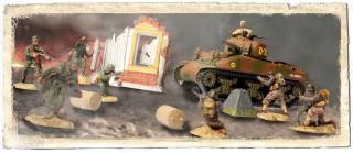 M4A1 Sherman, with US Army Soldier Set, France 1944 - 1:72 UNIMAX