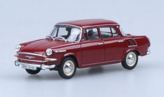 Škoda 1000MB, 1964 - Ruby Red - Abrex 1:43