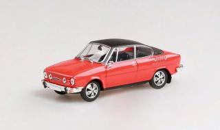 Škoda 110R Coupe, 1980 (Racing Red + black roof) - Abrex 1:43