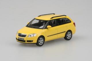 Škoda Fabia II Combi, 2007 (Sprint Yellow Uni) - Abrex 1:43