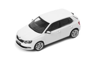 Škoda Fabia III - White Candy - 1:43 I-Scale