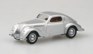 Škoda Popular Sport Monte Carlo (1935) - Silver Diam. Met. - 1:43