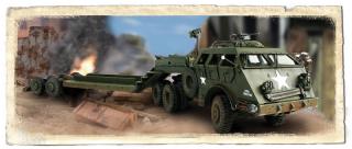 US M26 Heavy Transporter Truck &amp; M-15 Trailer, France 1944 - 1:72 Unim