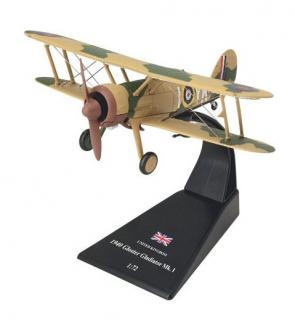 Vojenská letadla č.29 - Gloster Gladiator Mk.1 - Amercom 1:72