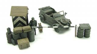 VW 82E Kubelwagen German Army + Guard Post and figures - 1:72