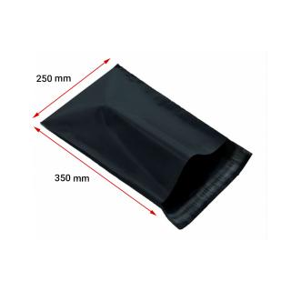 Čierne LDPE obálky  L  250x350mm (55my) *100ks