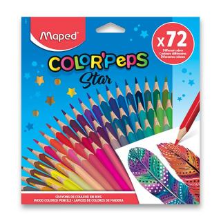 Farebné ceruzky trojhranné MAPED Color´Peps 72 farieb