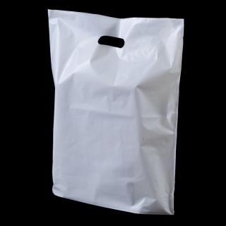 Igelitové (LDPE) tašky 25x35cm, *100ks, BIELE (biele)