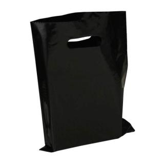 Igelitové (LDPE) tašky 35x46cm, *100ks, čierne, 50my (čierne)