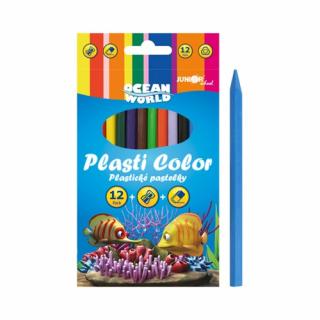 Plastické pastelky Plasti Color Ocean World - sada 12ks
