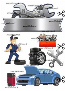 Automechanik - vlastné meno (na vystrihnutie)