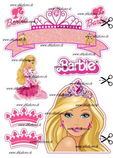 Barbie - vlastné meno (na vystrihnutie)