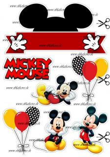 Mickey - vlastné meno (na vystrihnutie)