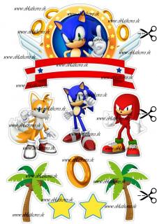 Sonic - vlastné meno (na vystrihnutie)