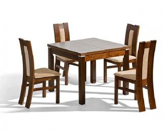 Jedálenský stôl Toso + 4 stoličky DAP-34