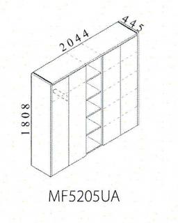 Vysoká skriňová zostava FUNDAMENTAL 1  180