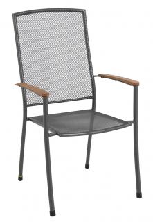 stohovatelná židle z tahokovu 66,5 x 57,5 x 101 cm MWH Masao