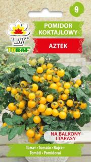 PARADAJKA  AZTEK, ŽLUTÉ, KOKTEJLOVÉ, ZAKRSLÉ, BALKONOVÉ, TYP CHERRY /150 SEMEN/ (Solanum Lycopersicum L)