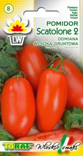 RAJČE SCATALONE 2 tyčové /135 SEMEN/ (Solanum lycopersicum)